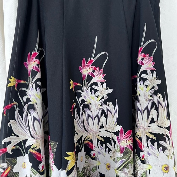 EUC Soft Surroundings Spring Meadows Midi Skirt in Black size Small - Picture 12 of 15